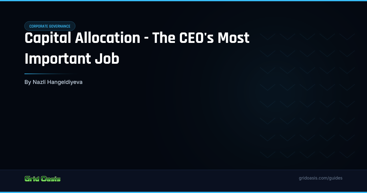 Guide cover: Capital Allocation - The CEO's Most Important Job