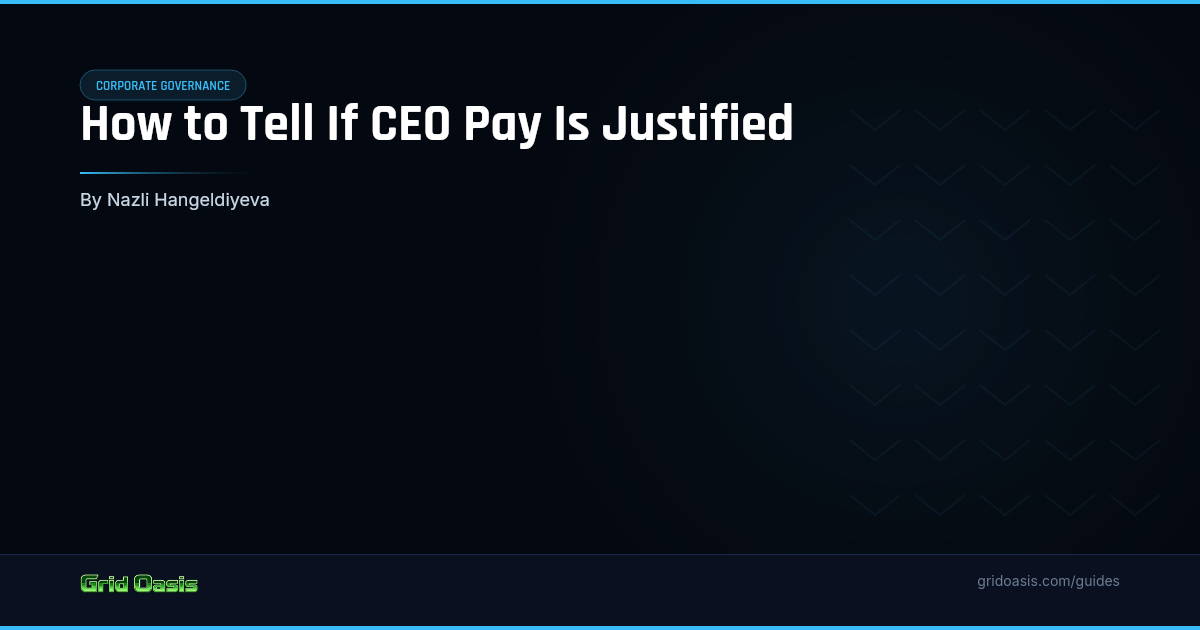 Guide cover: How to Tell If CEO Pay Is Justified