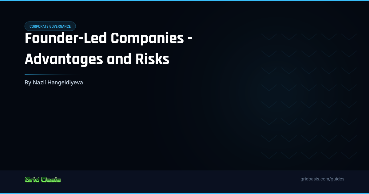 Guide cover: Founder-Led Companies - Advantages and Risks