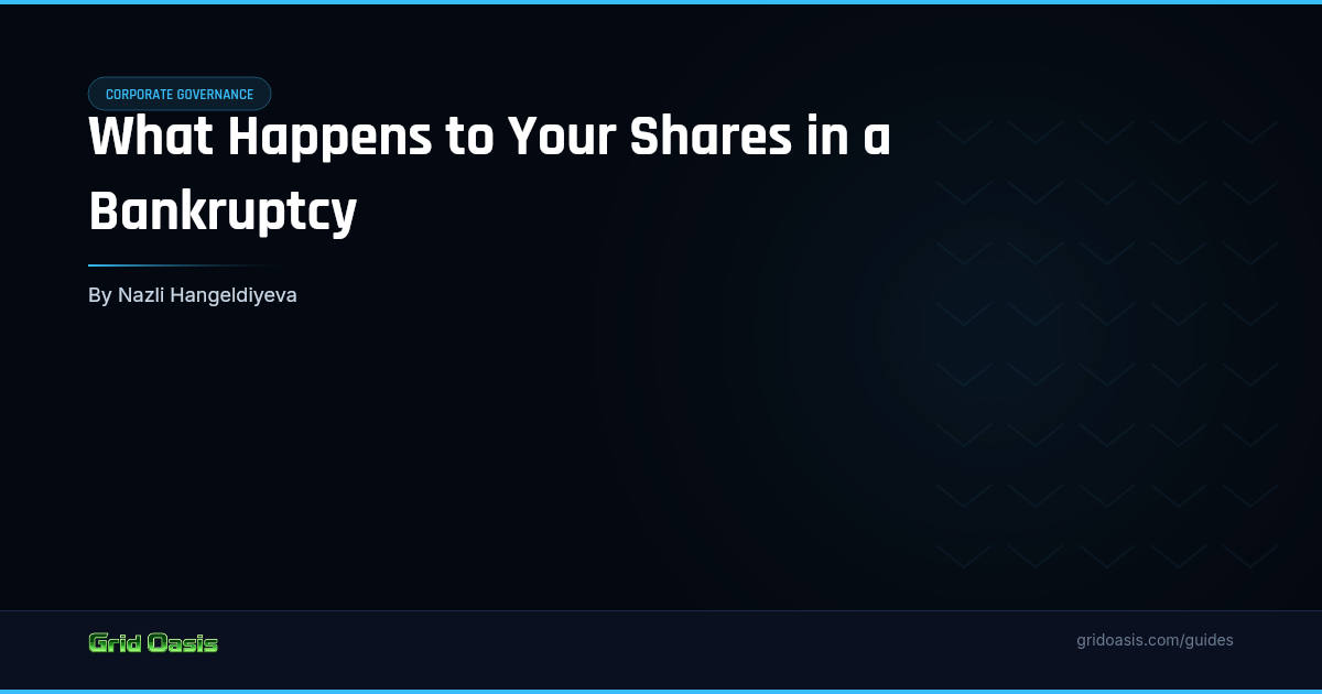 Guide cover: What Happens to Your Shares in a Bankruptcy