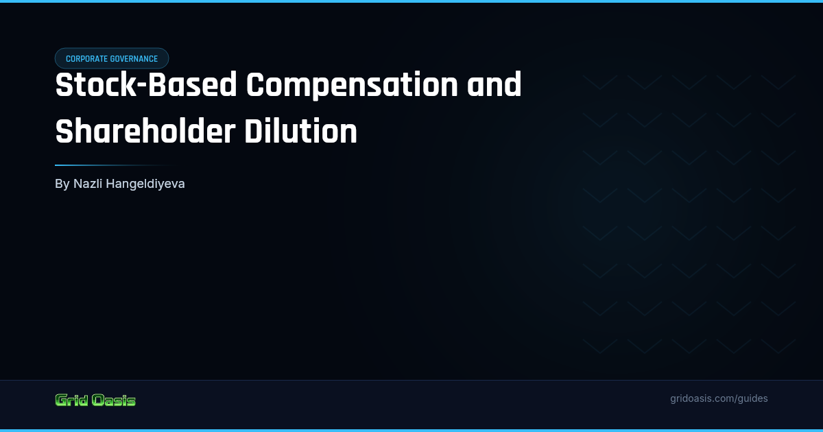 Guide cover: Stock-Based Compensation and Shareholder Dilution