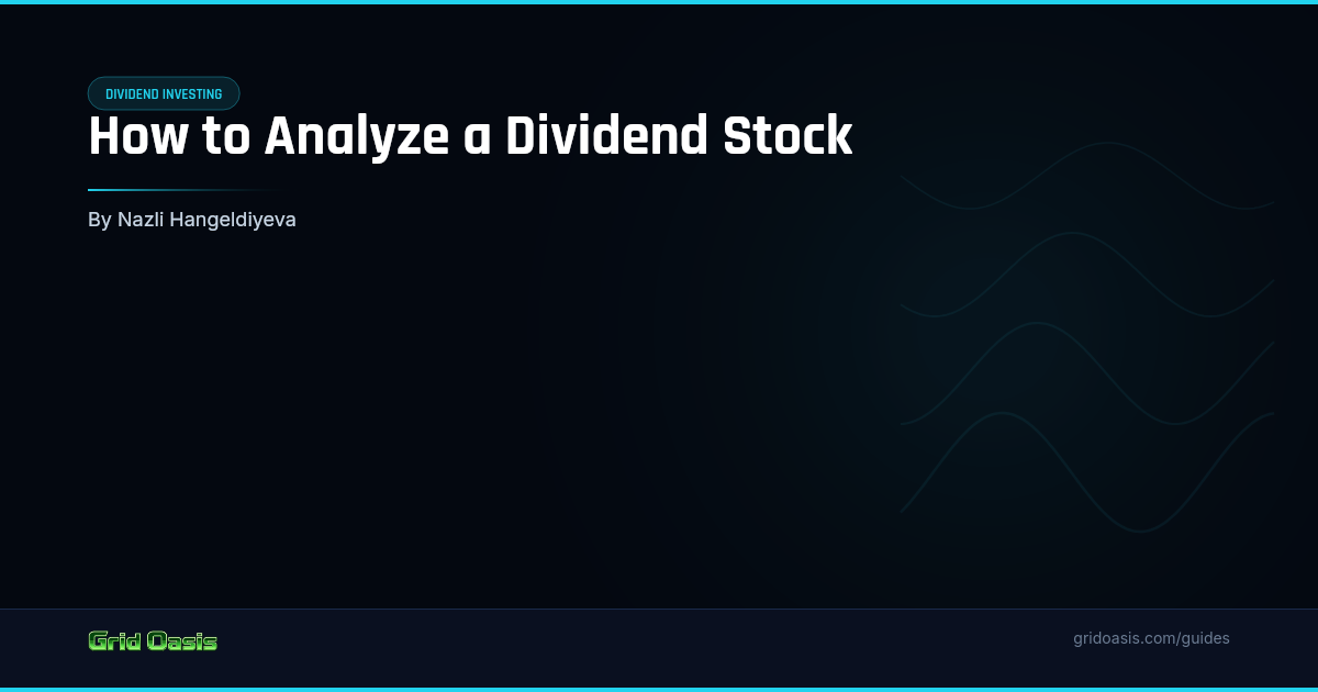 Guide cover: How to Analyze a Dividend Stock