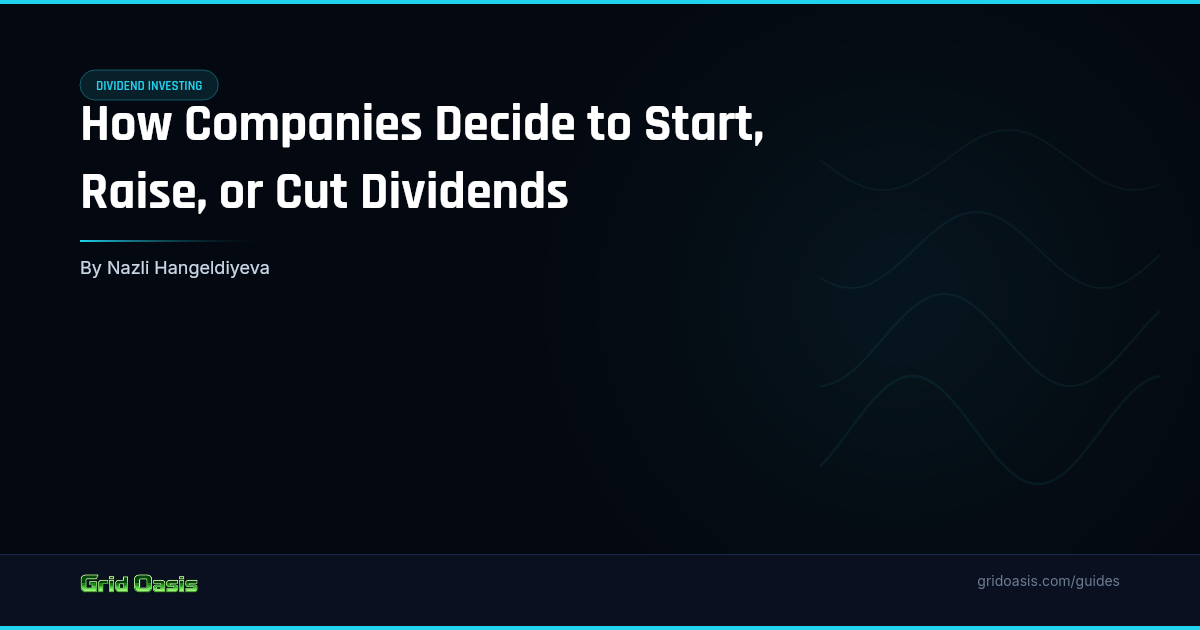 Guide cover: How Companies Decide to Start, Raise, or Cut Dividends
