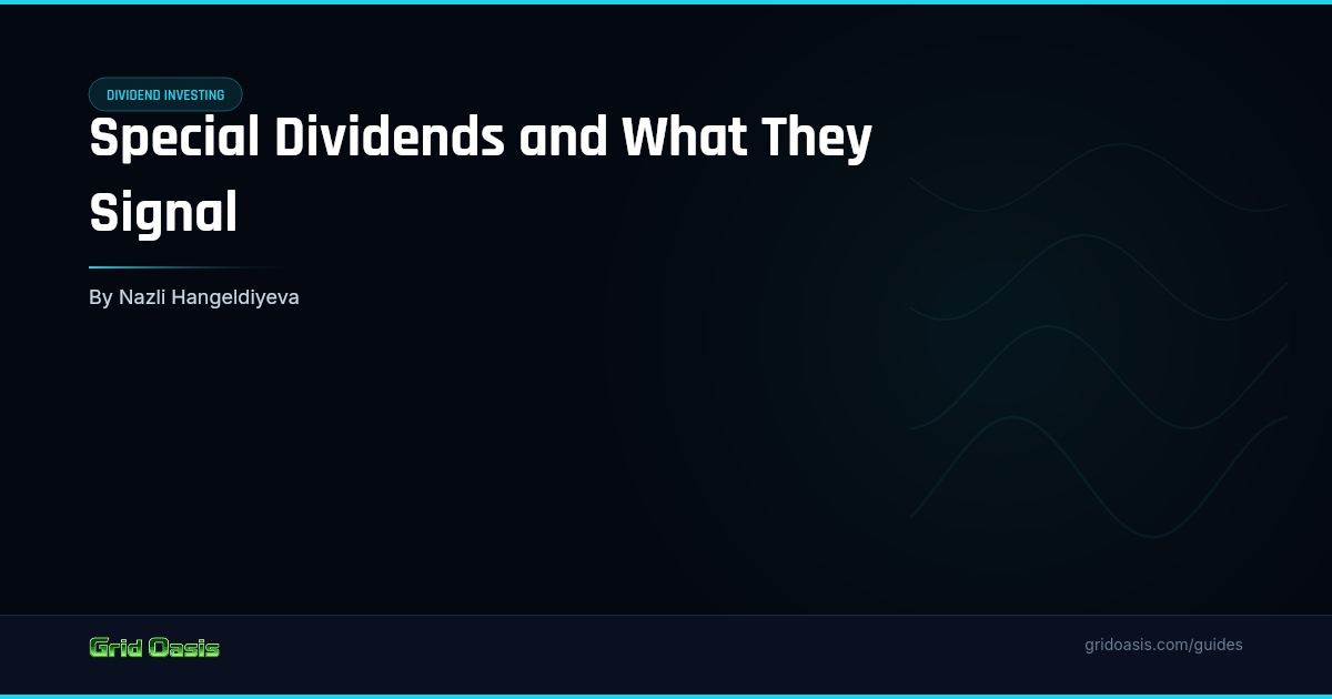 Guide cover: Special Dividends and What They Signal