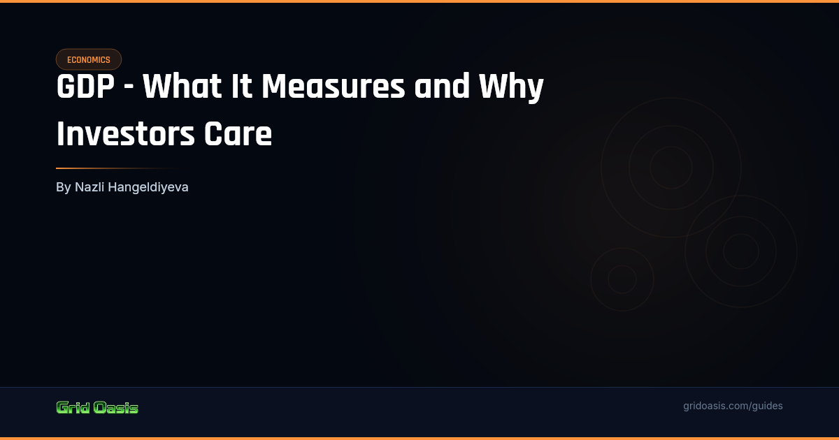 Guide cover: GDP - What It Measures and Why Investors Care