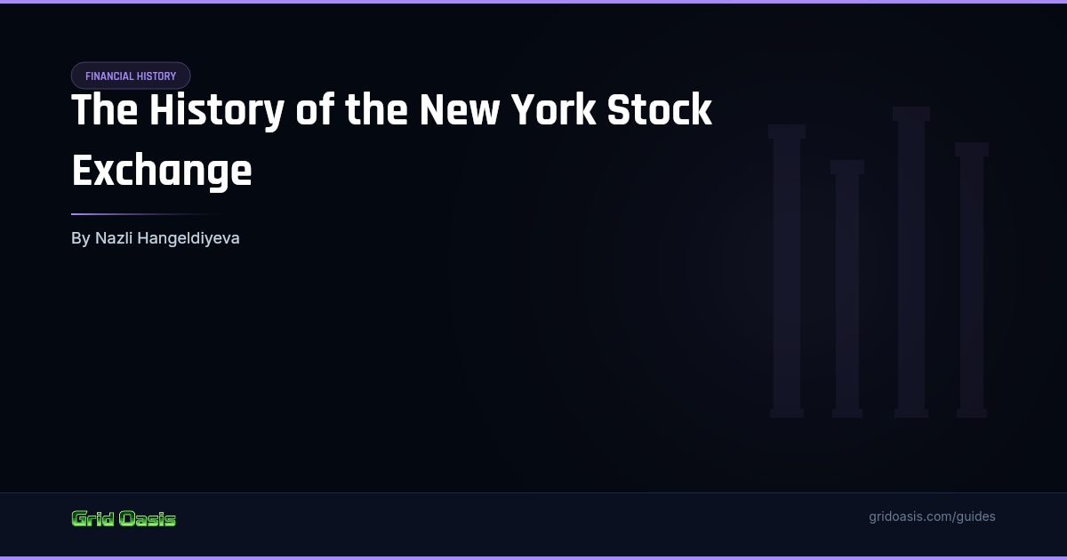 Guide cover: The History of the New York Stock Exchange