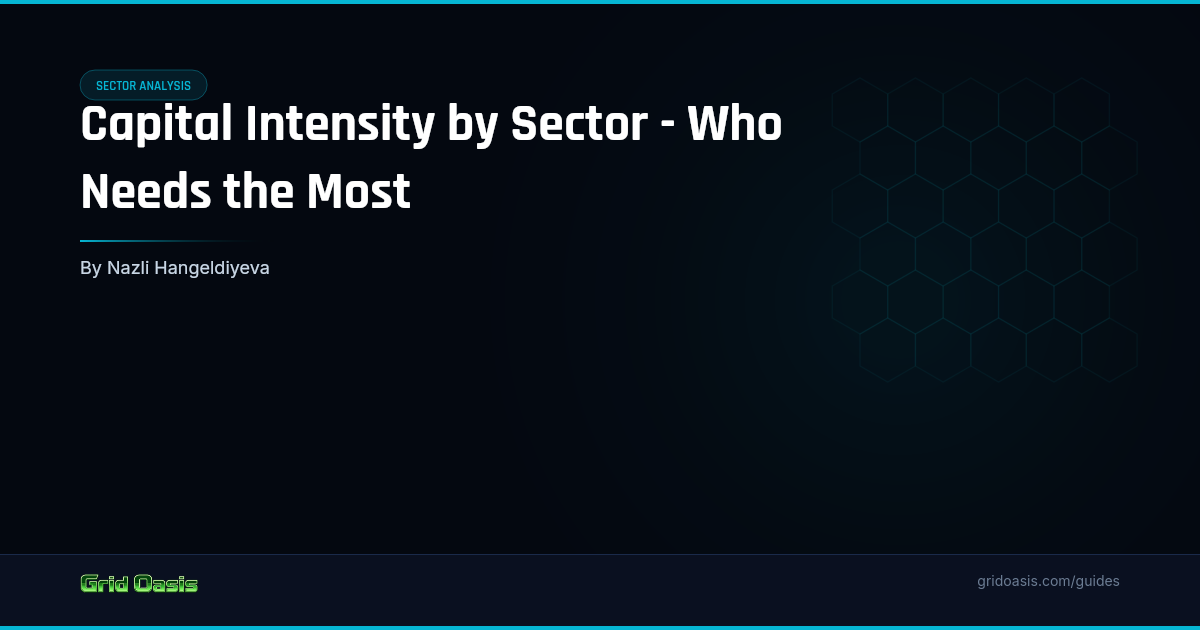 Guide cover: Capital Intensity by Sector - Who Needs the Most