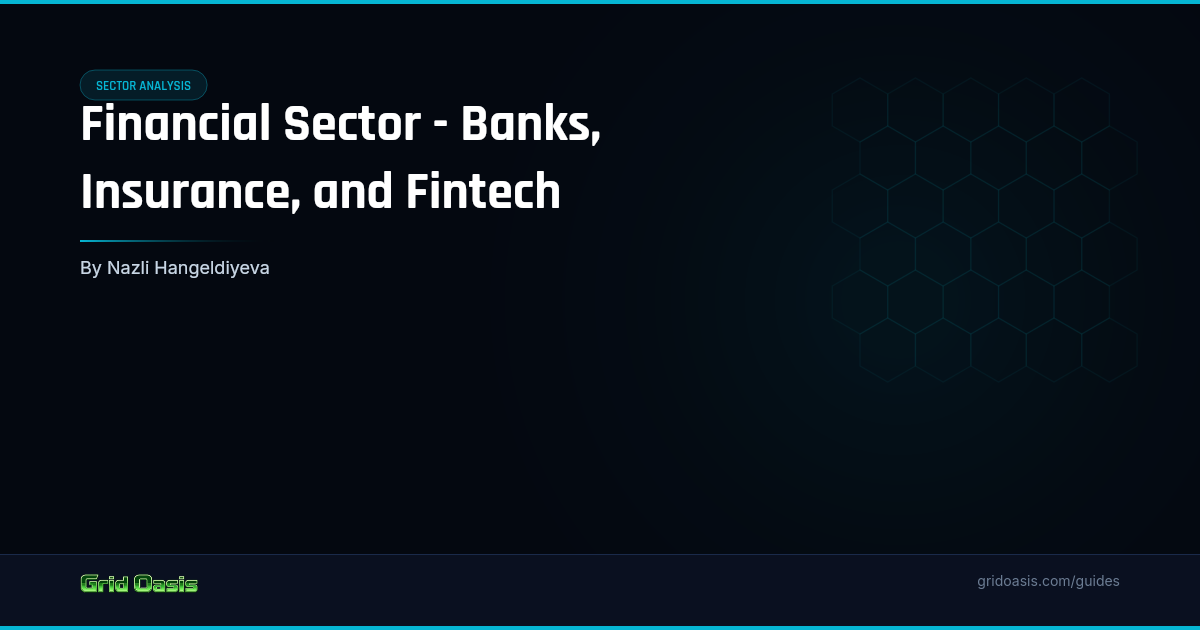 Guide cover: Financial Sector - Banks, Insurance, and Fintech