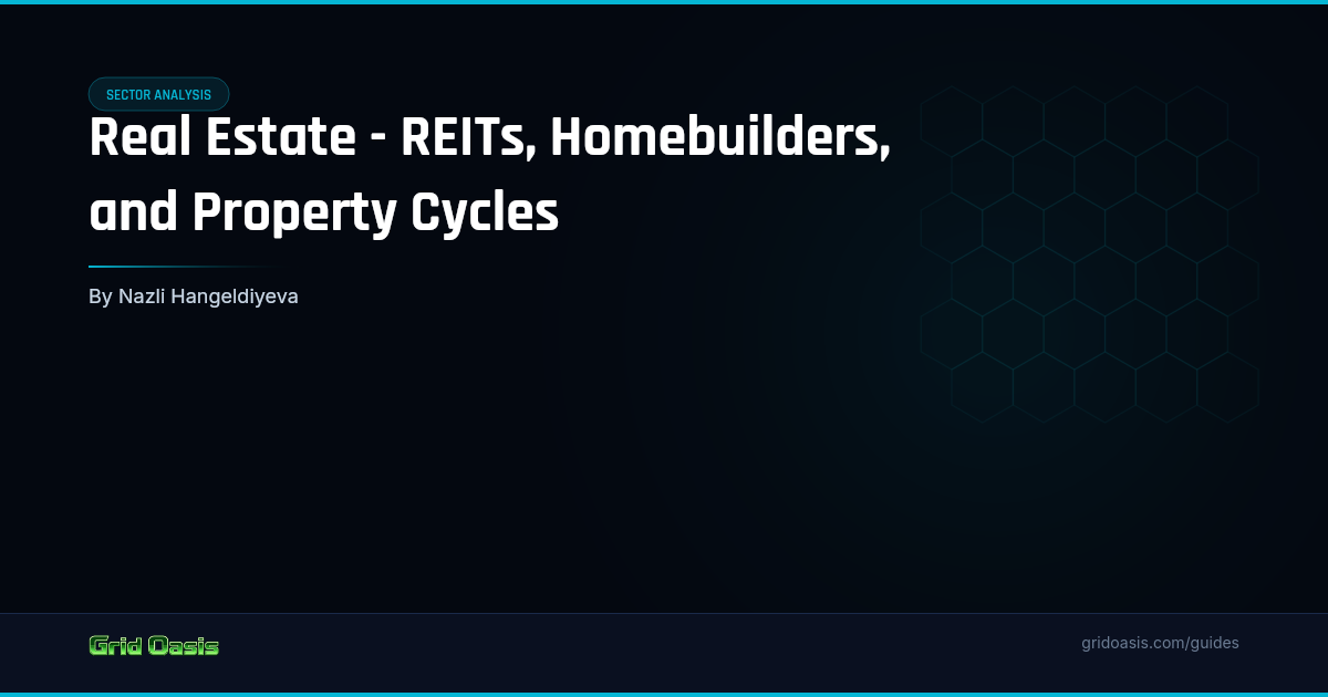 Guide cover: Real Estate - REITs, Homebuilders, and Property Cycles