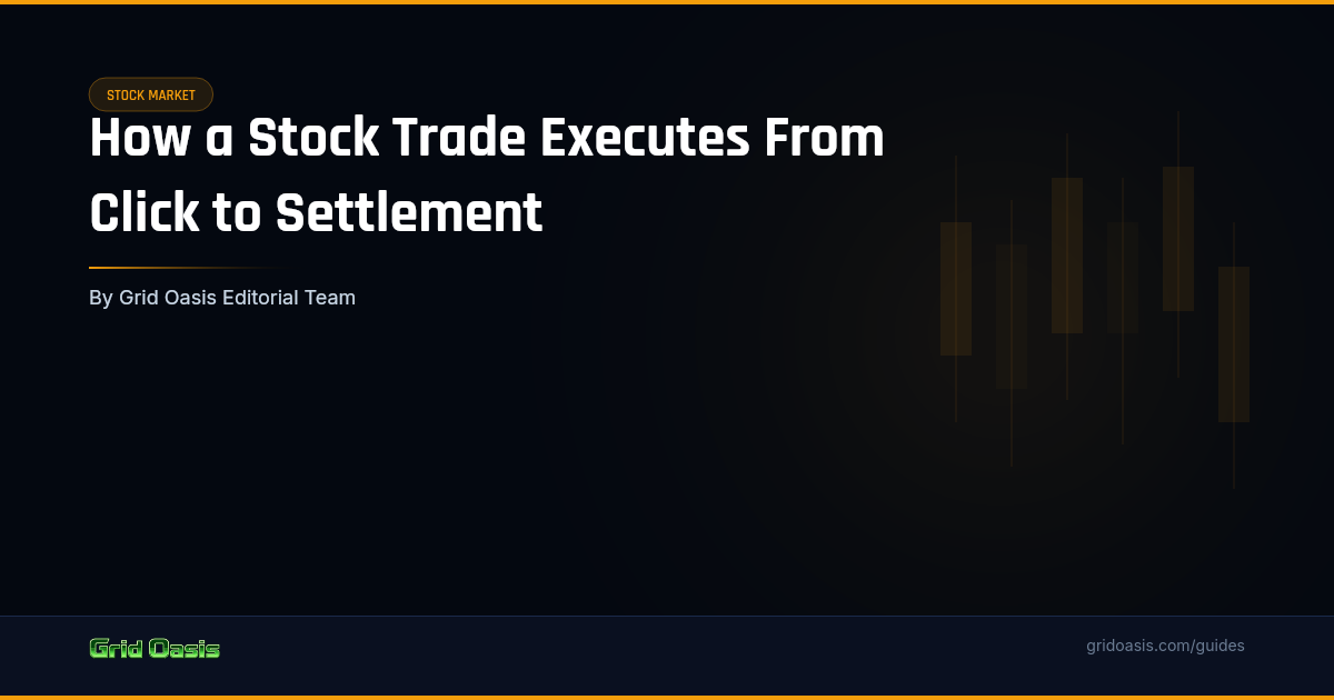 Executing Stock How a Stock Trade Executes From Click to Settlement