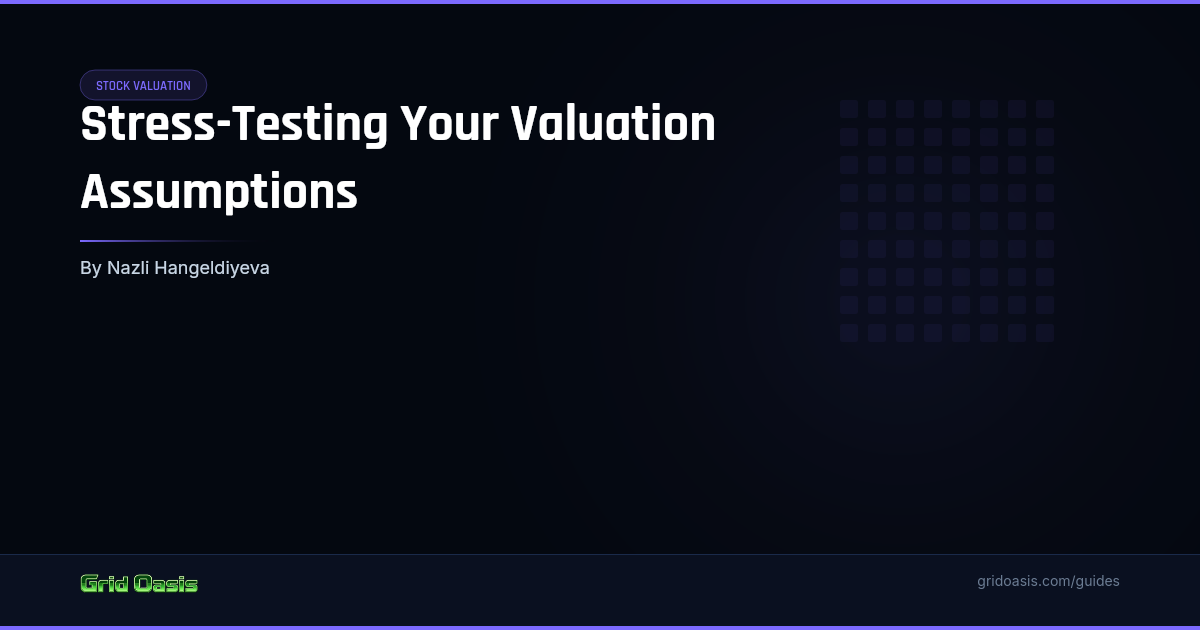Guide cover: Stress-Testing Your Valuation Assumptions