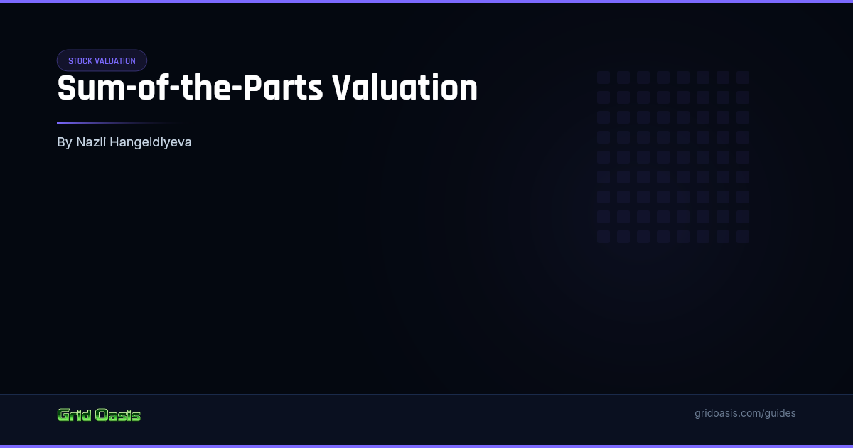 Guide cover: Sum-of-the-Parts Valuation