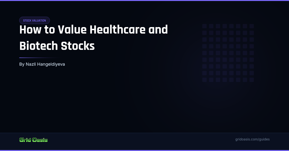 Guide cover: How to Value Healthcare and Biotech Stocks