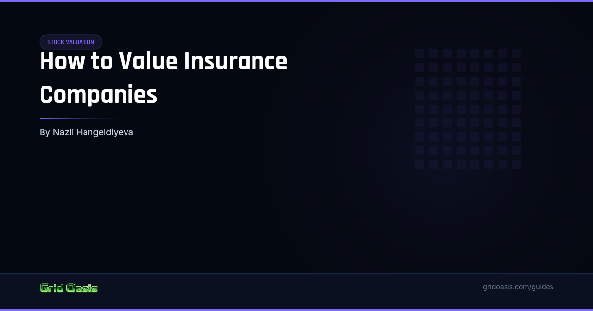 Guide cover: How to Value Insurance Companies