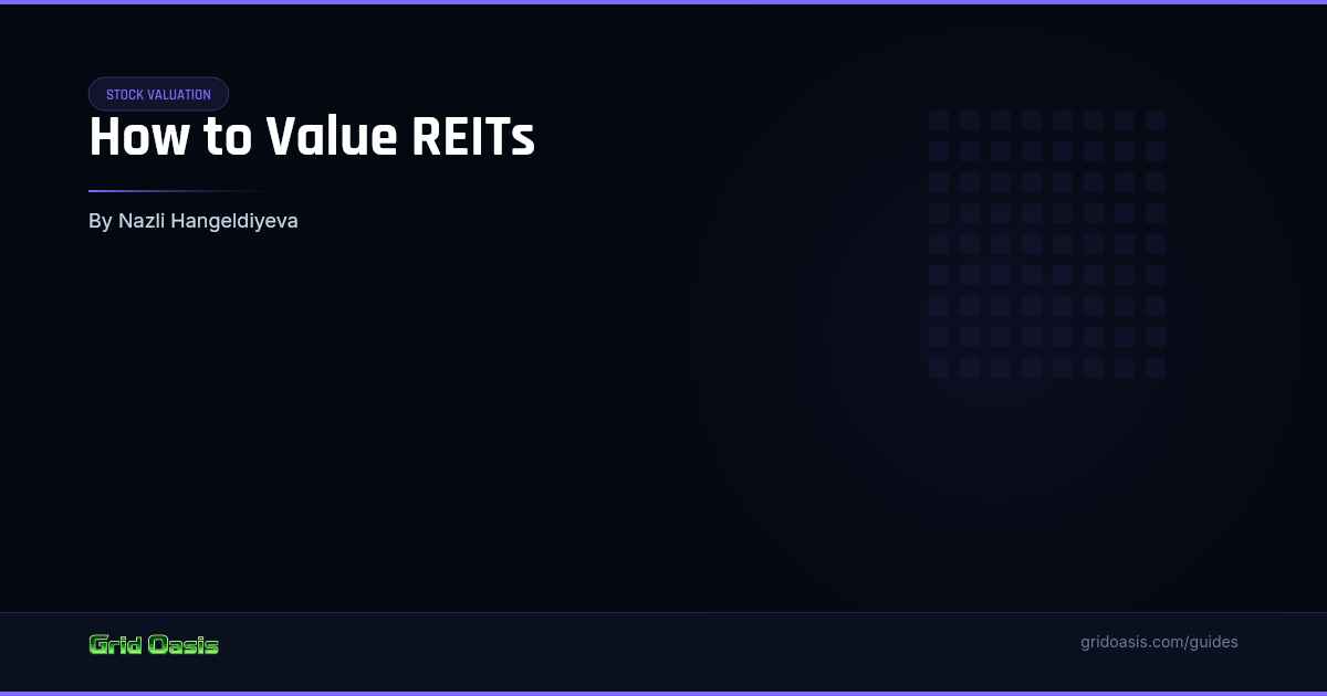 Guide cover: How to Value REITs