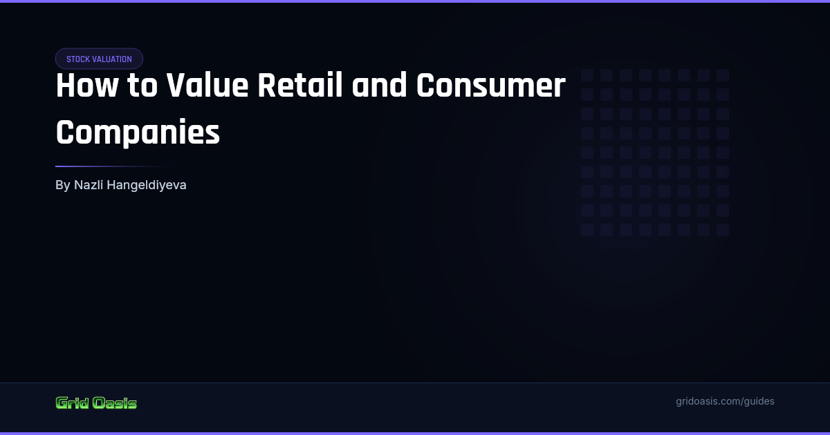 Guide cover: How to Value Retail and Consumer Companies
