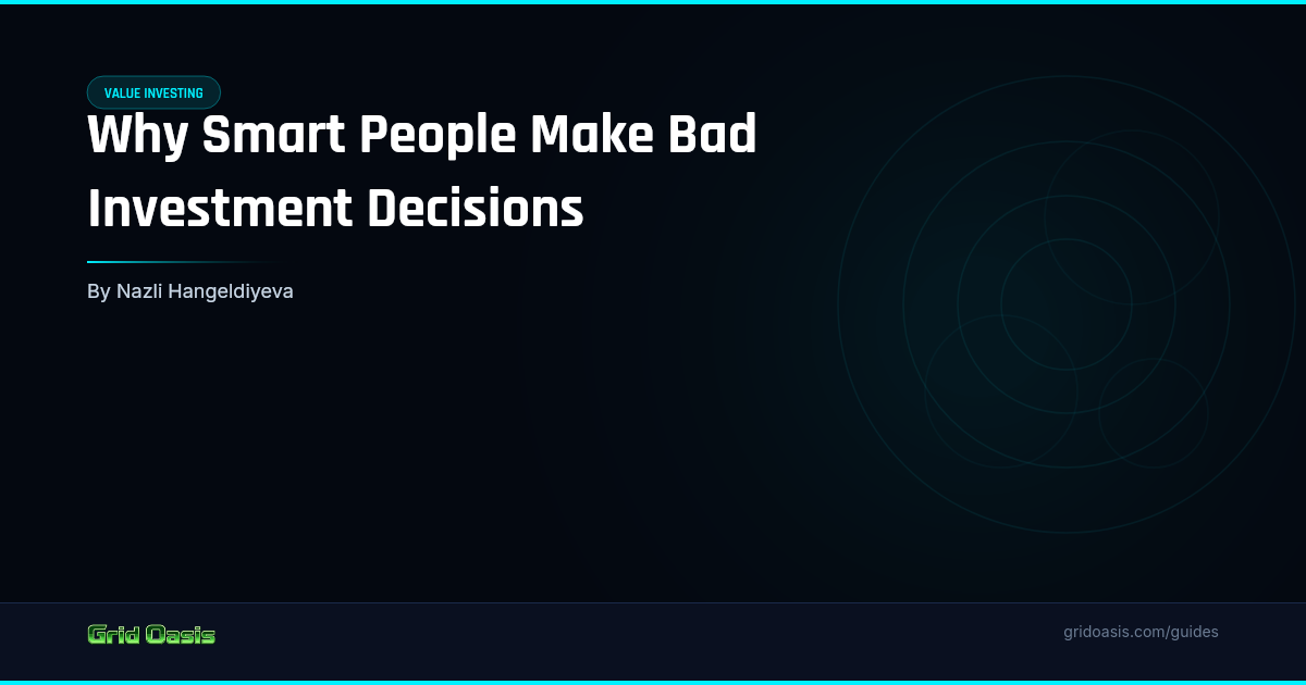 Guide cover: Why Smart People Make Bad Investment Decisions