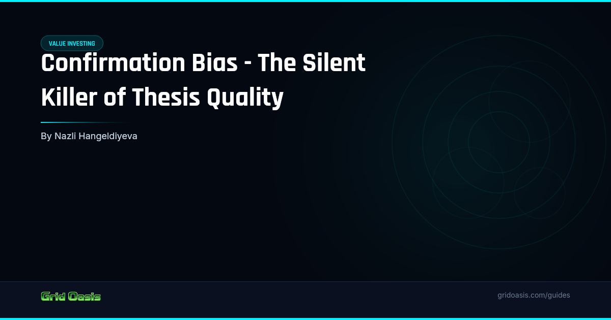 Guide cover: Confirmation Bias - The Silent Killer of Thesis Quality