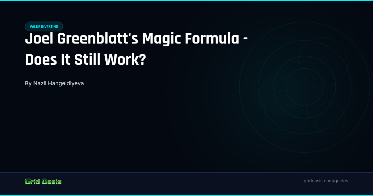 Guide cover: Joel Greenblatt's Magic Formula - Does It Still Work?