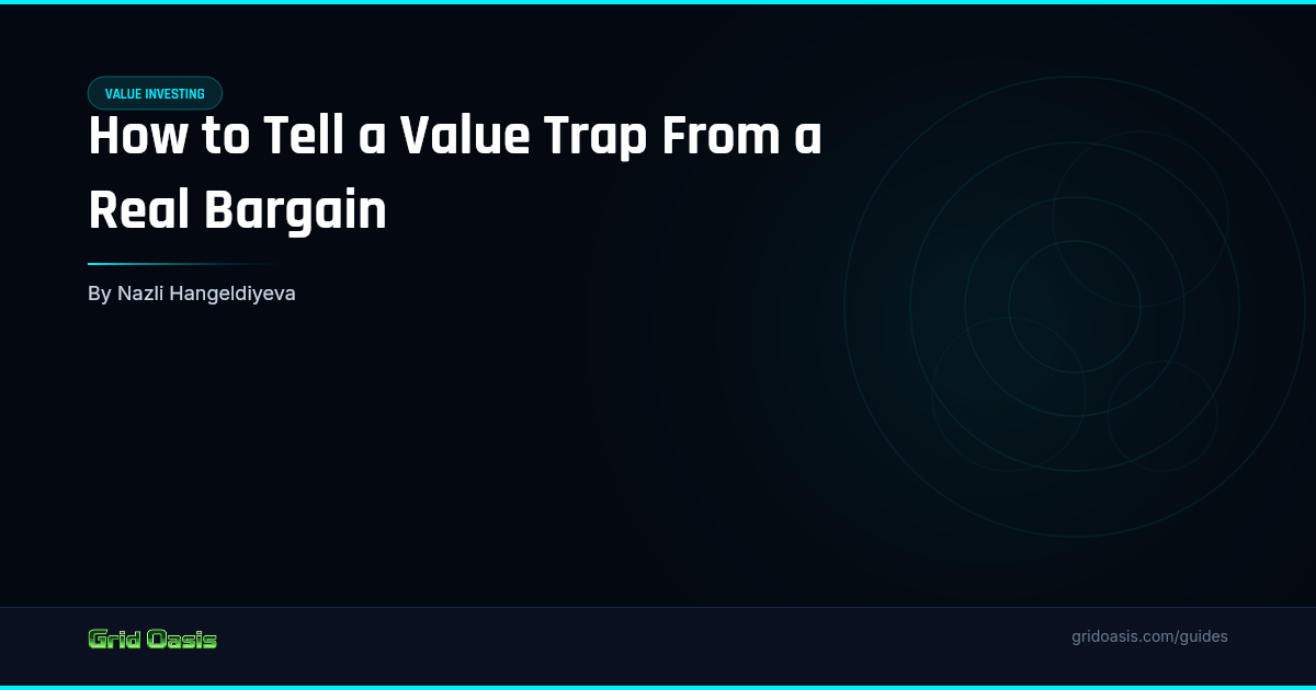 Guide cover: How to Tell a Value Trap From a Real Bargain